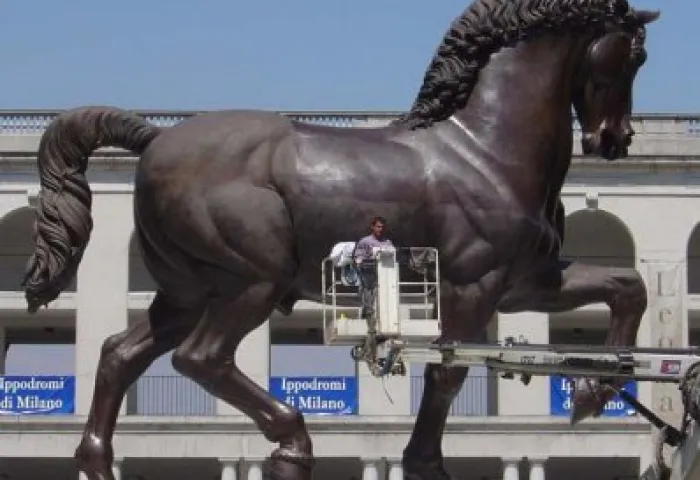Our Work Statue "Gran Cavallo"  by Leornado Da Vinci - Itali, Milan 3 02