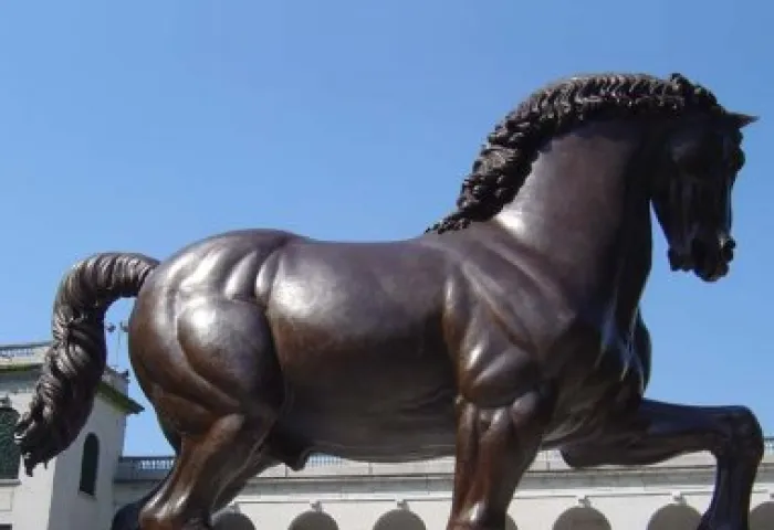 Our Work Statue "Gran Cavallo"  by Leornado Da Vinci - Itali, Milan 4 03