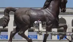 Statue Gran Cavallo  by Leornado Da Vinci  Itali Milan